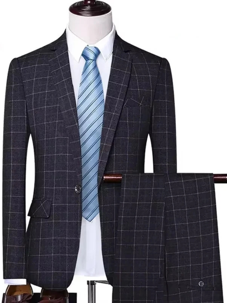 Completo Uomo Slim a Quadri