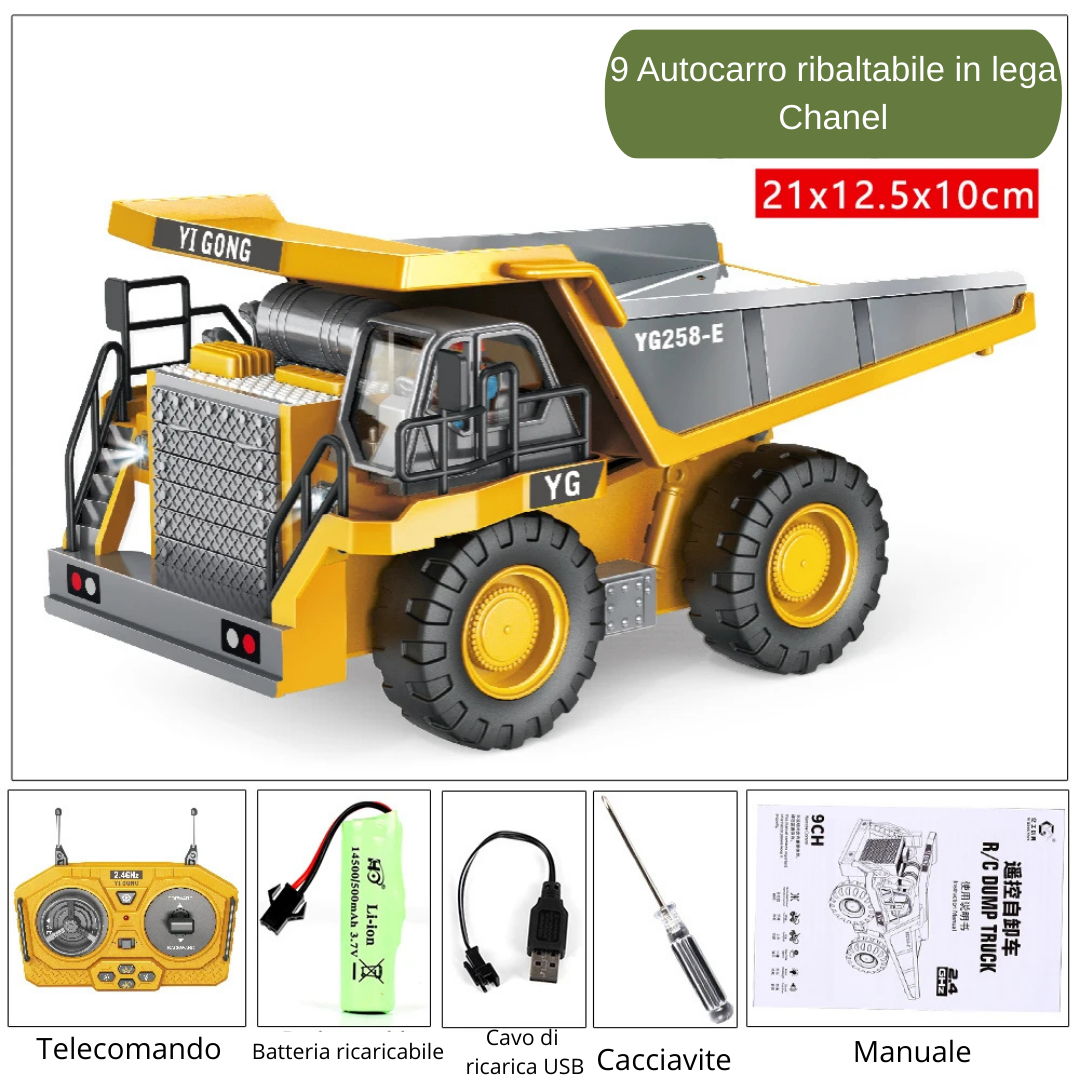 Escavatore RC 1:20 con Radiocomando