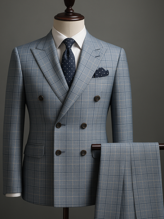 Completo Uomo Slim a Quadri