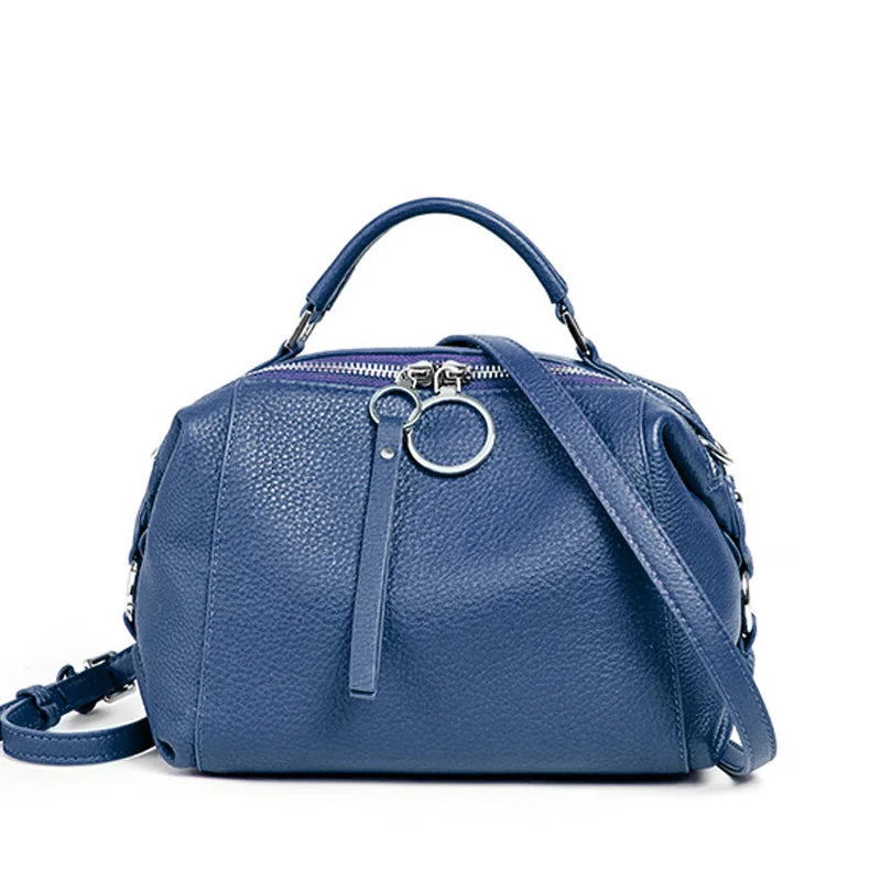 Borsa Boston in Vera Pelle