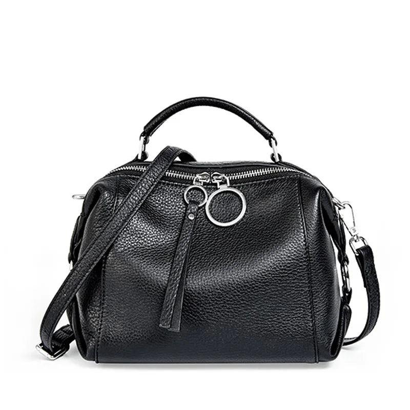 Borsa Boston in Vera Pelle