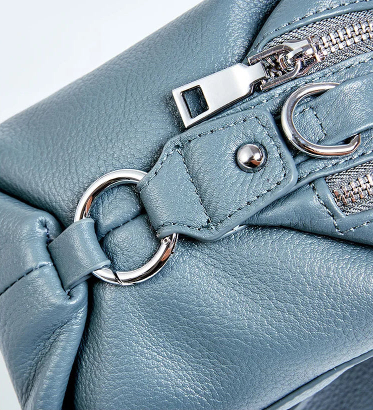 Borsa Boston in Vera Pelle