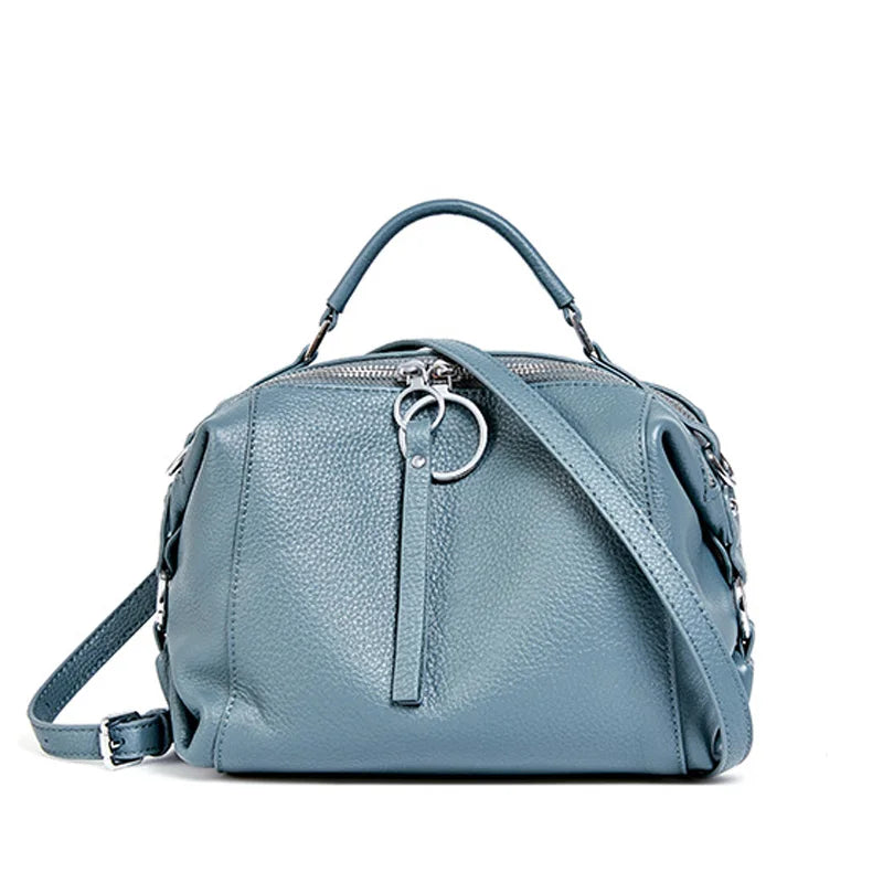Borsa Boston in Vera Pelle