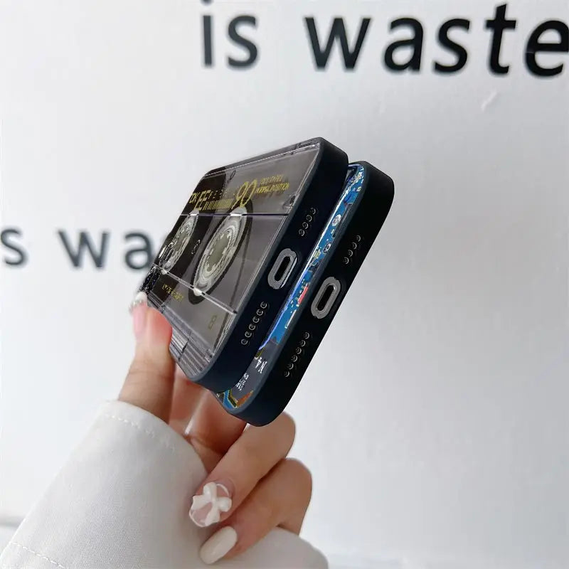 Custodia con Diseño Retro per iPhone 12