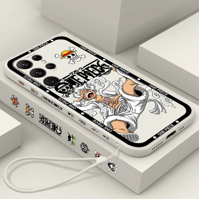 Cover con Cordino Liquido a Forma di Tartaruga per Samsung Galaxy