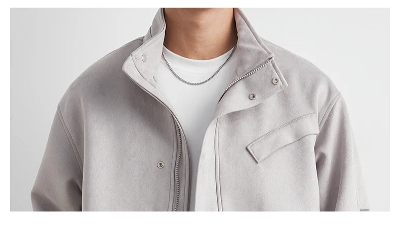Giacca Uomo Stile Baseball Oversize