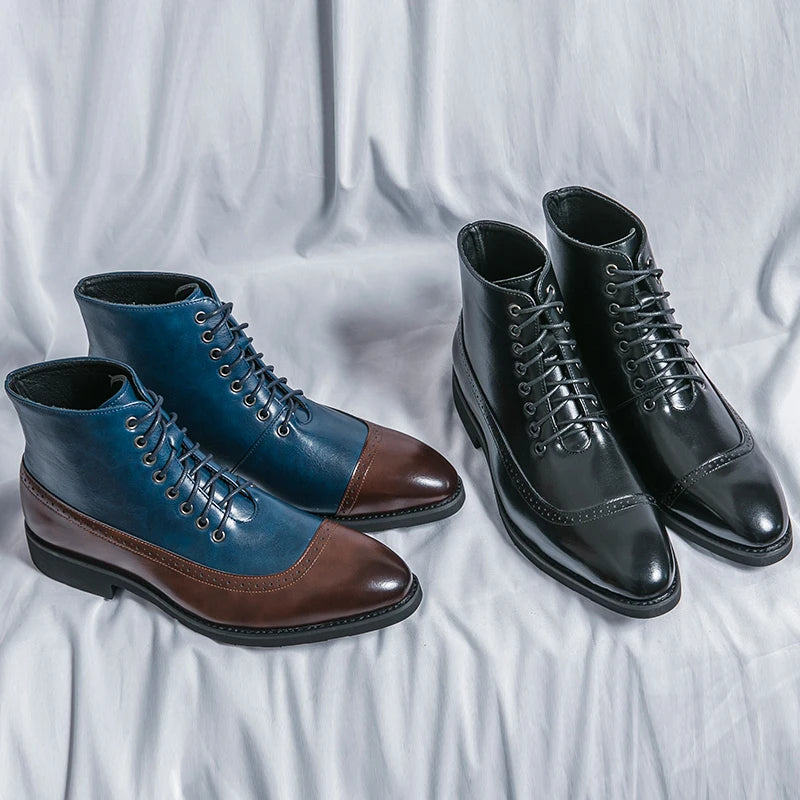 Chelsea Boots Brogue da Uomo