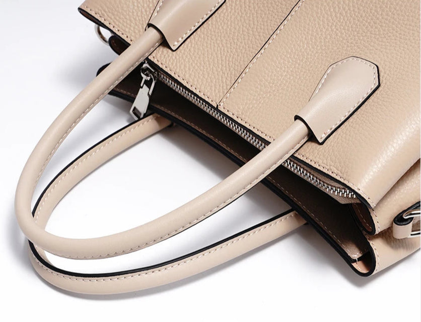 Borsa a Mano in Pelle con Tracolla