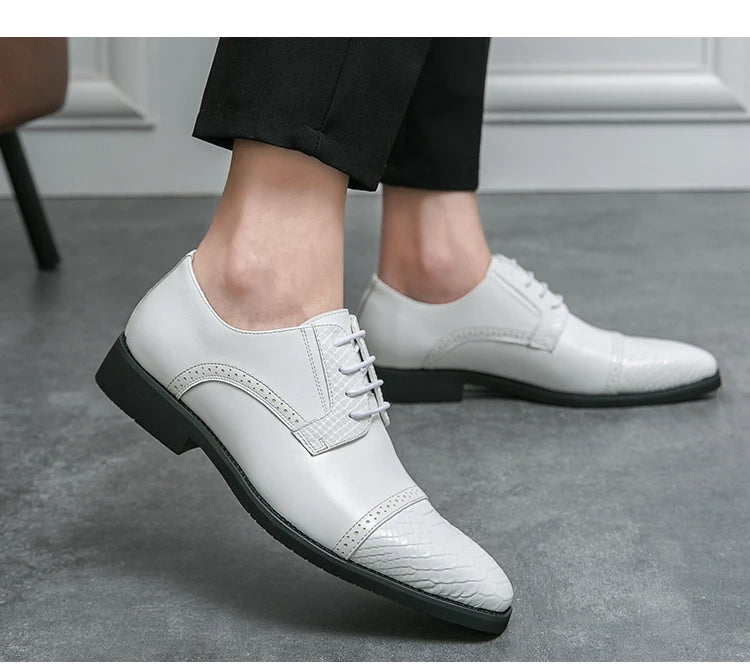 Scarpe Derby da Uomo in Pelle