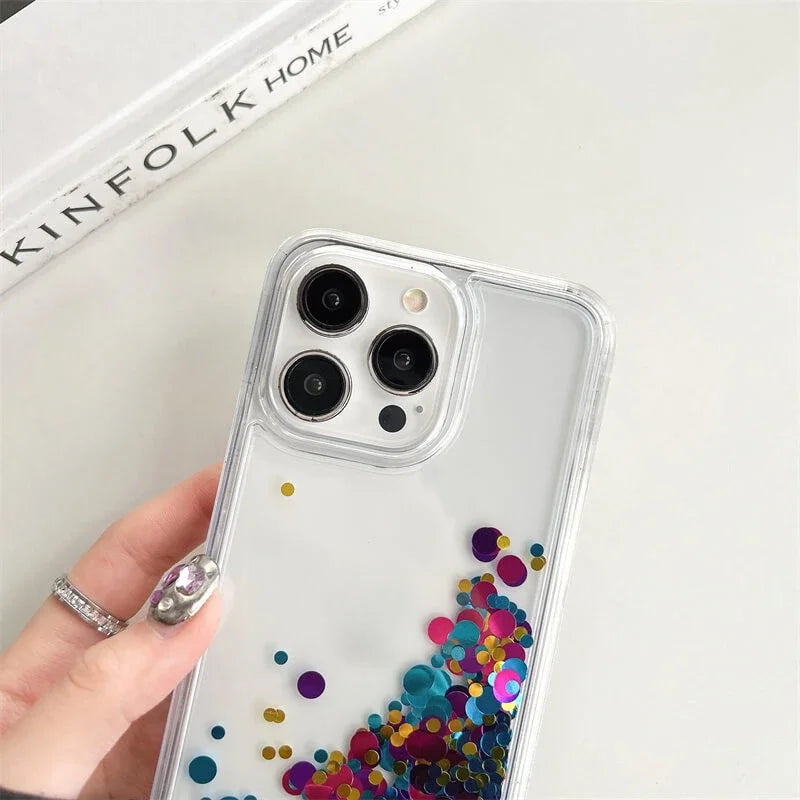 Quicksand and Sequins iPhone Case