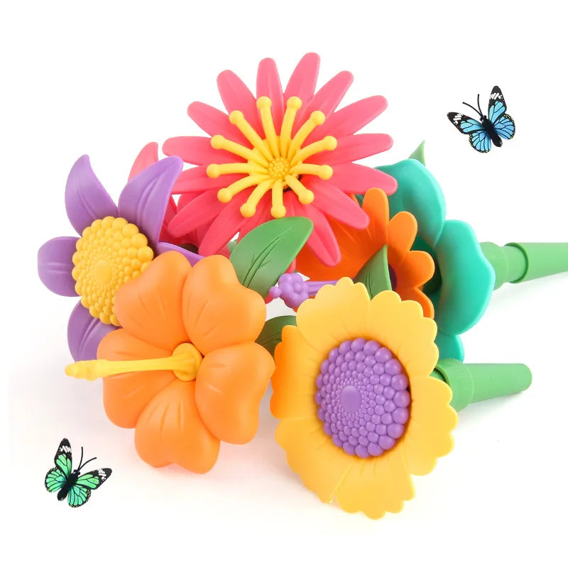 Set Creativo di Costruzione Floreale per Bambini