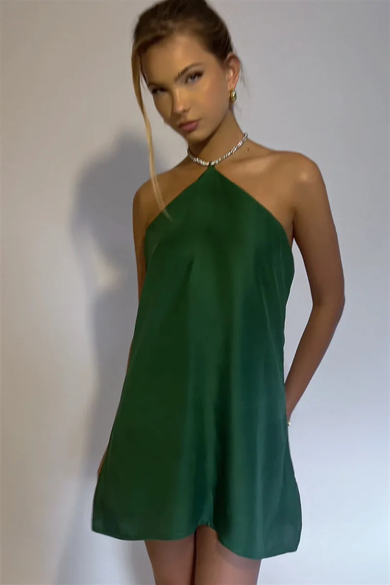Mini Abito Halter Brillante