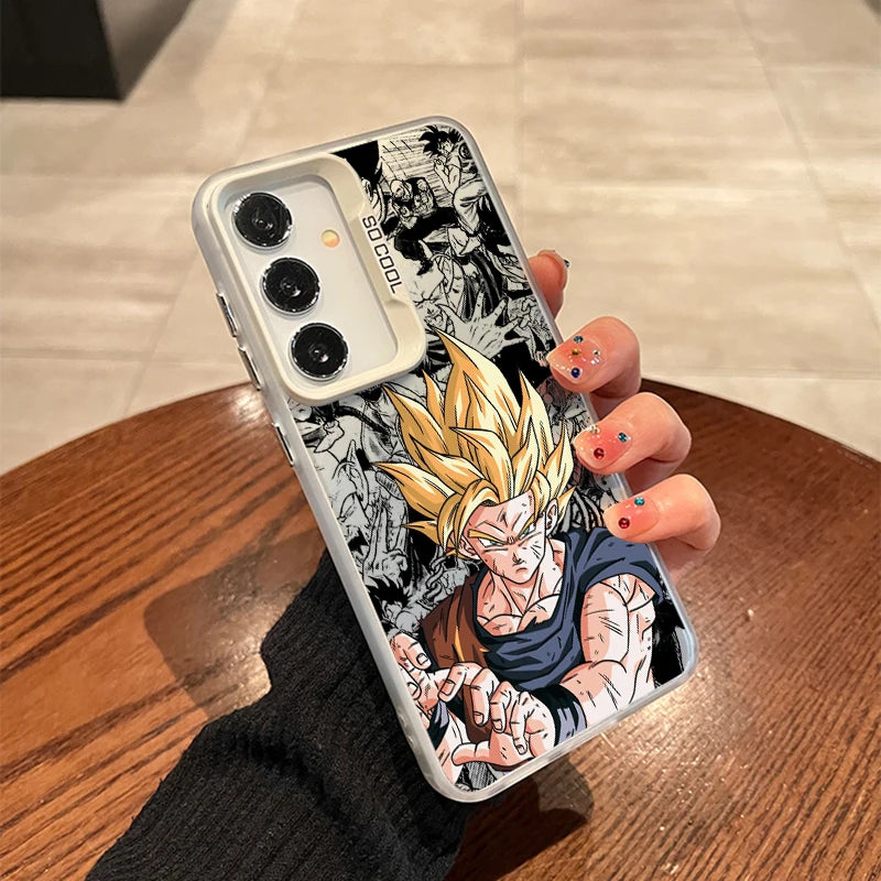 Cover Opaca Traslucida Dragon Ball Z per Samsung Galaxy