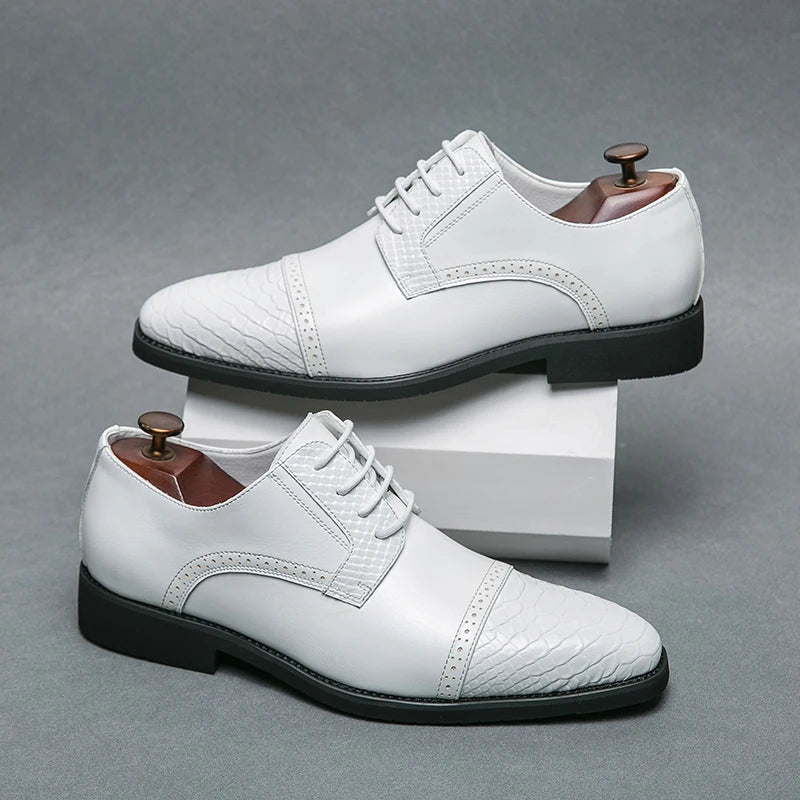 Scarpe Derby da Uomo in Pelle