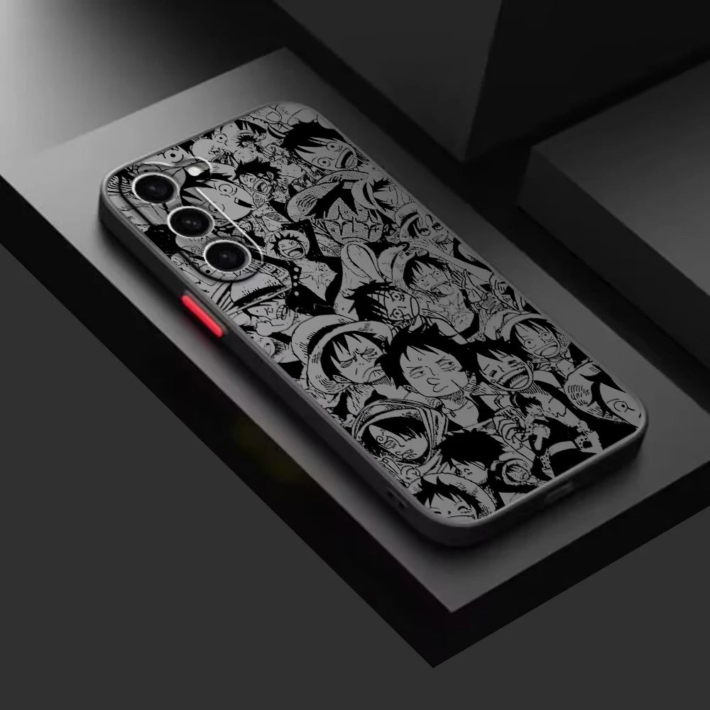 Cover Opaca Traslucida One Piece per Samsung Galaxy