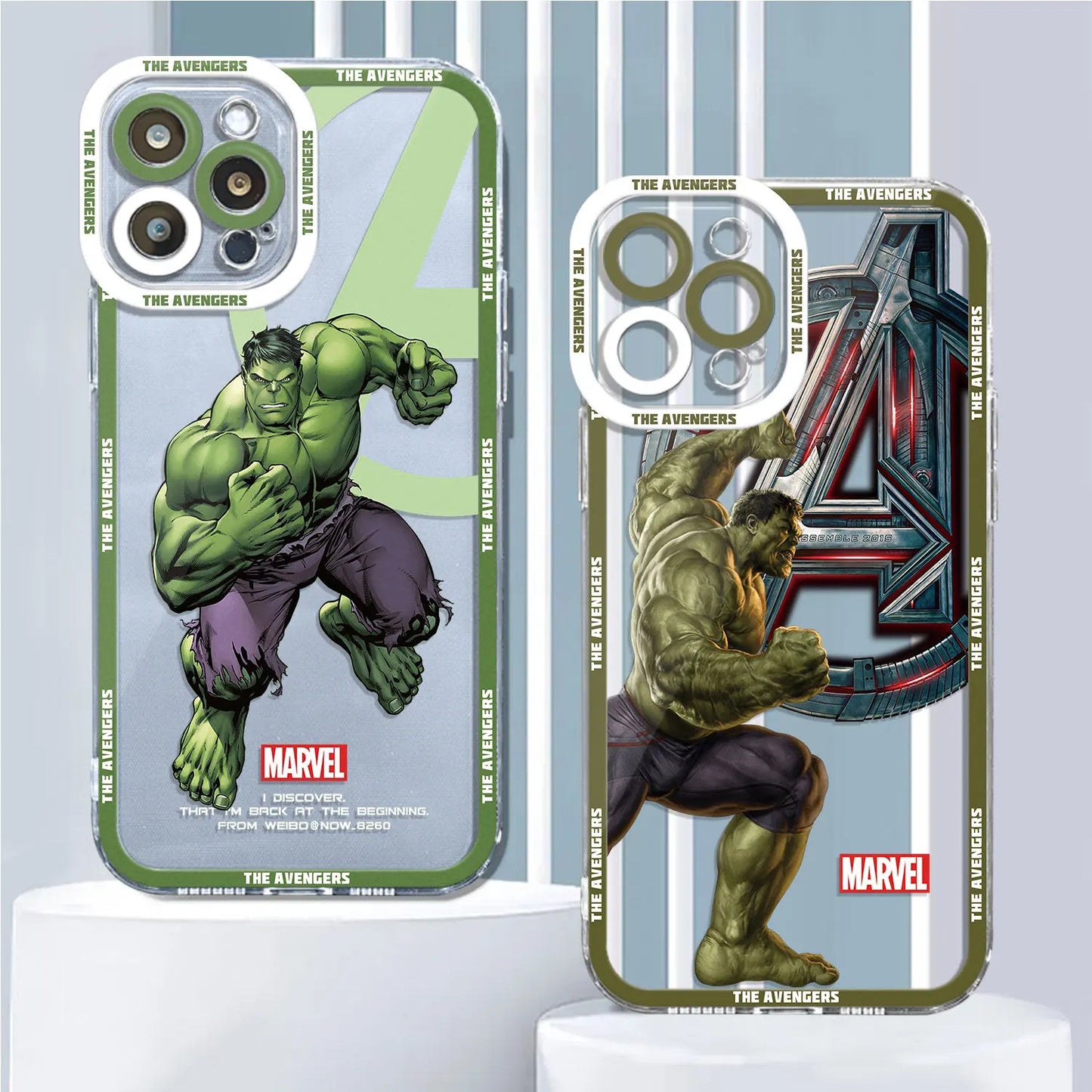 Case with Marvel Hulk design for iPhone 12