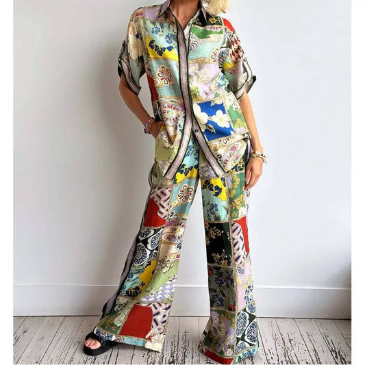 Completo Estivo "Kimono Puzzle"