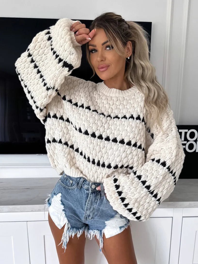 Maglione Stile Streetwear Oversize