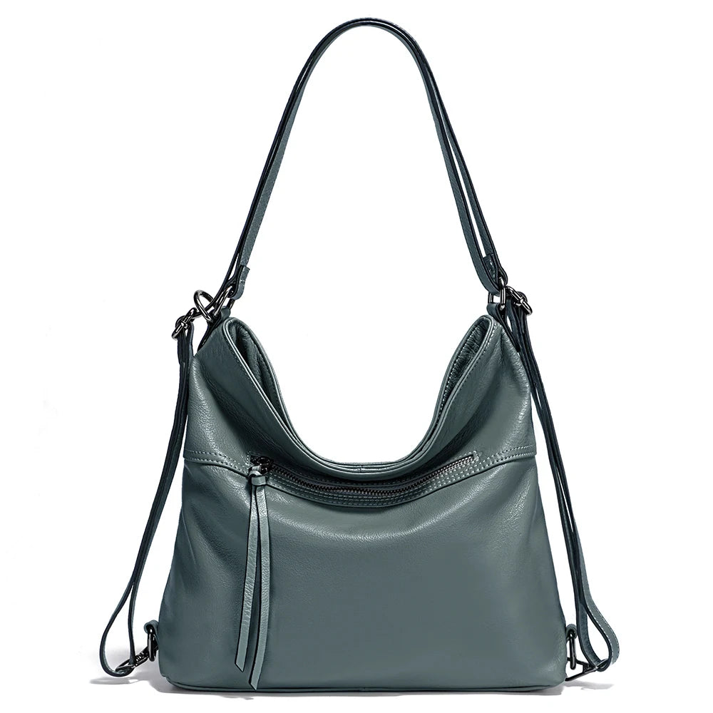 Borsa Trasformabile in Vera Pelle