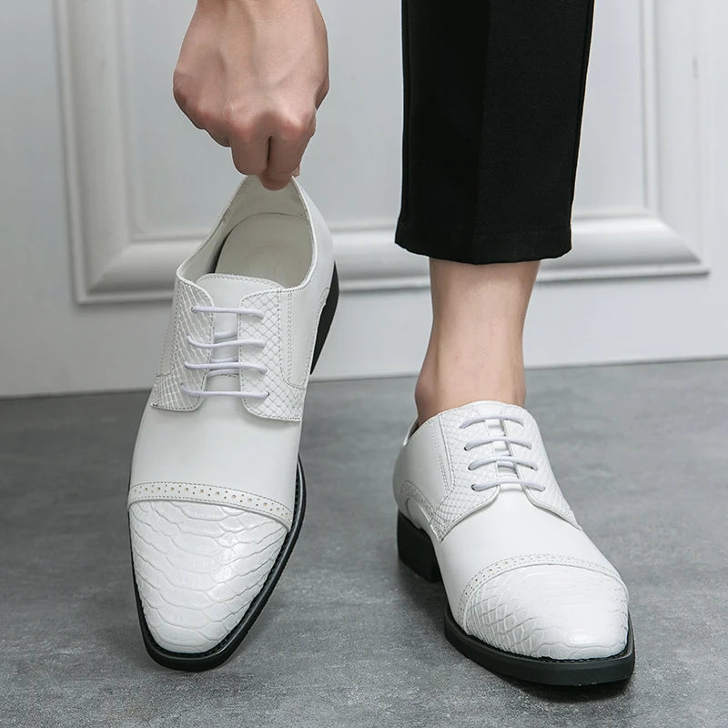 Scarpe Derby da Uomo in Pelle