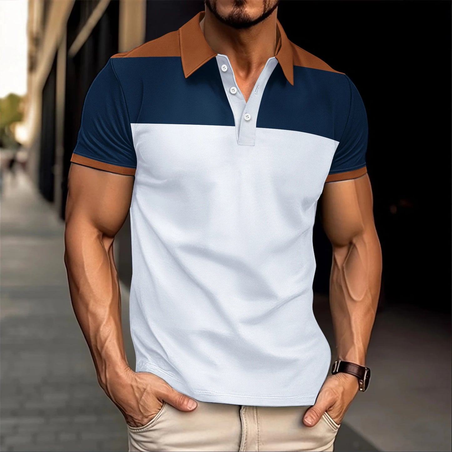 Polo Uomo a Righe Estiva