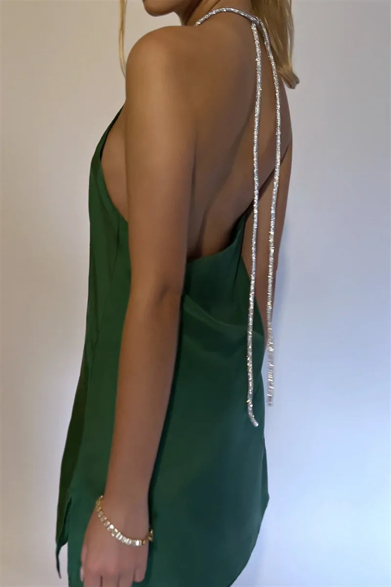 Mini Abito Halter Brillante