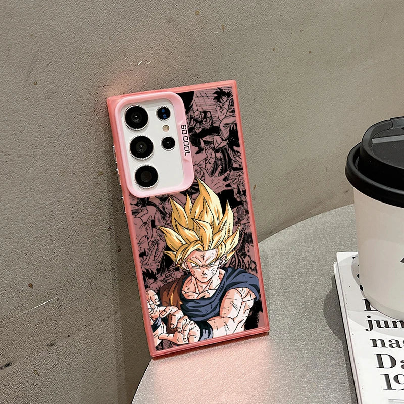 Cover Opaca Traslucida Dragon Ball Z per Samsung Galaxy