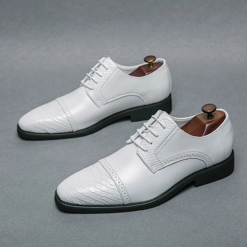 Scarpe Derby da Uomo in Pelle