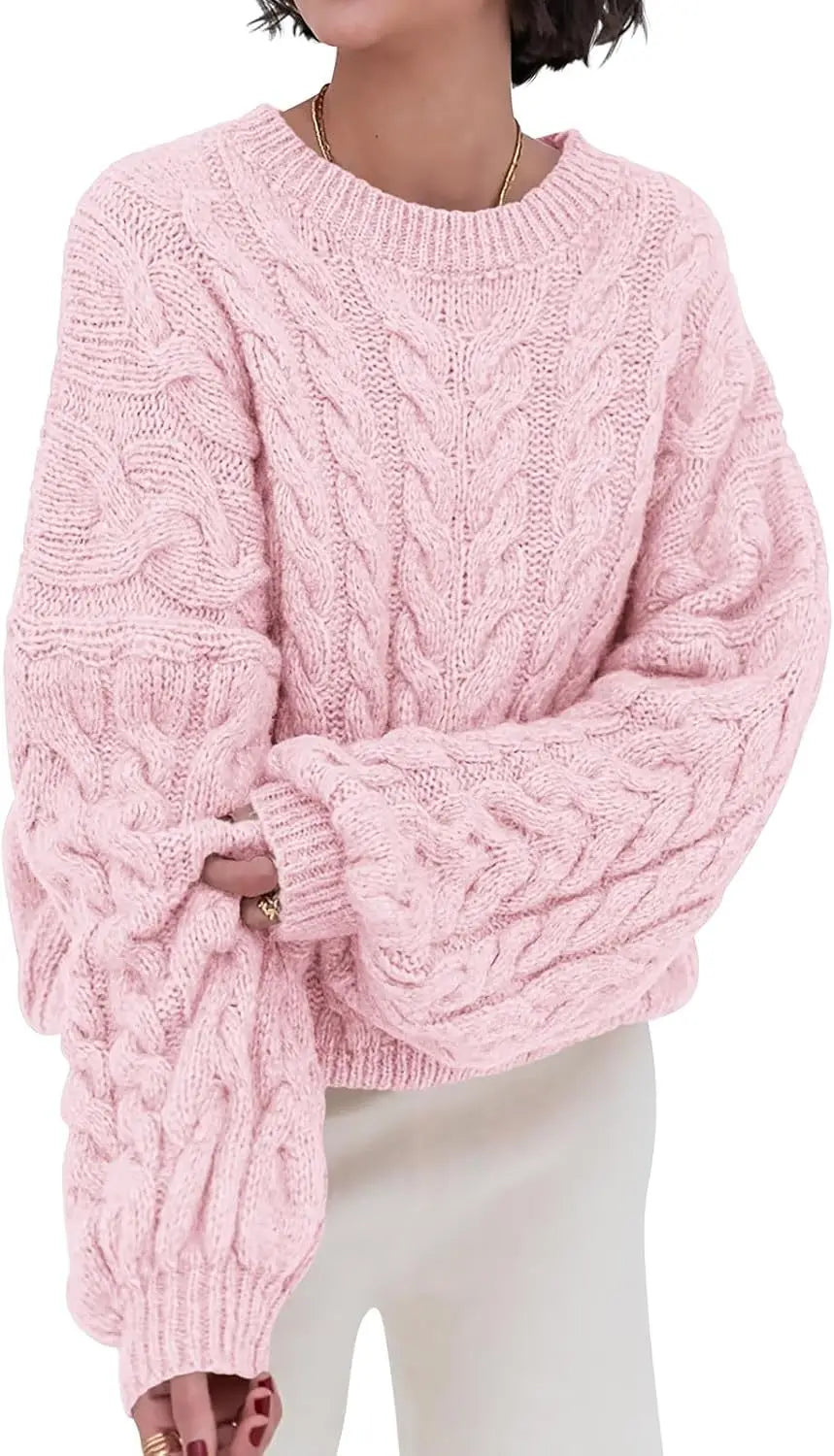 Maglione Stile Retrò Intrecciato