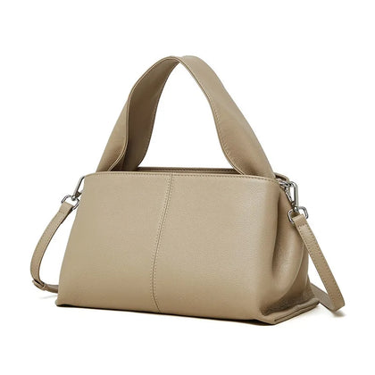 Bolso Dumpling en Piel Verdadera — Albaricoque
