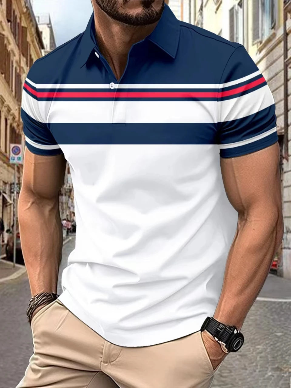 Polo Uomo a Righe