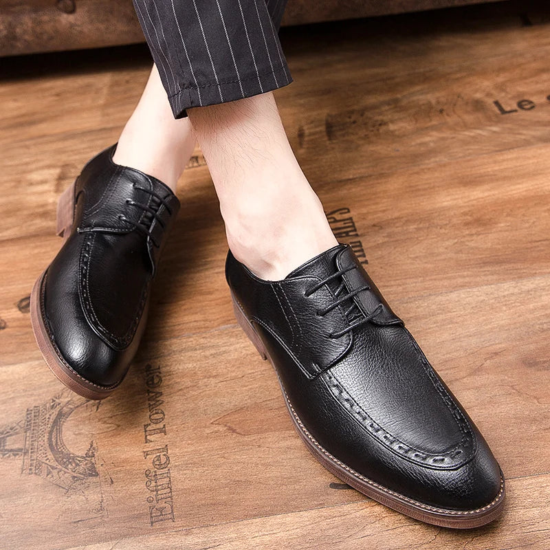 Mocassini Oxford Uomo in Pelle Sintetica