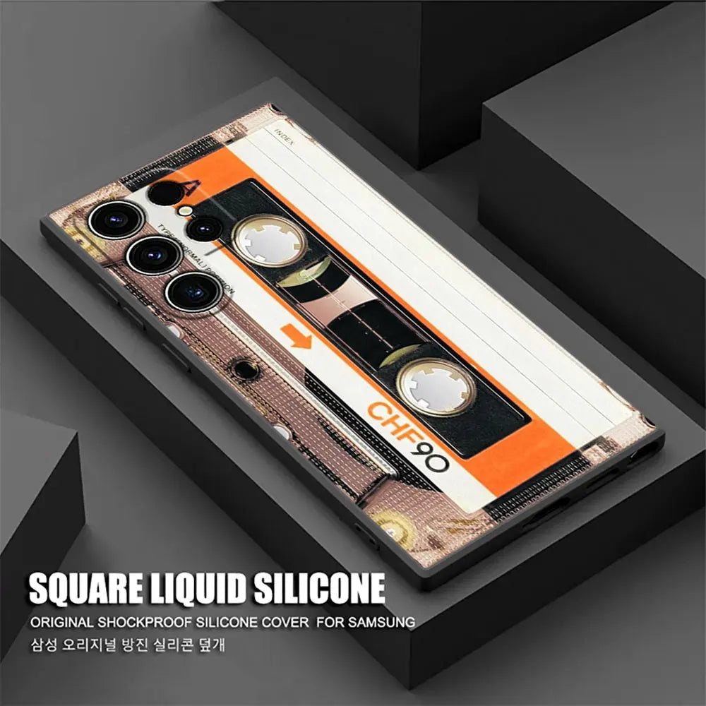 Case with Retro Design for Samsung Galaxy Series A