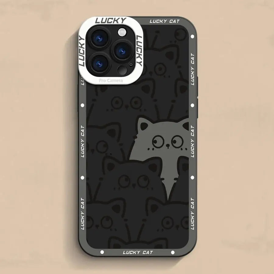 Custodia Protettiva con Design Lucky Cat per iPhone 11