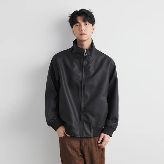 Giacca Uomo in Pelle Nera