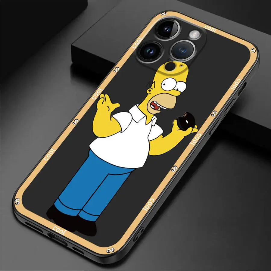 Custodia con Diseño de Los Simpson per iPhone 12
