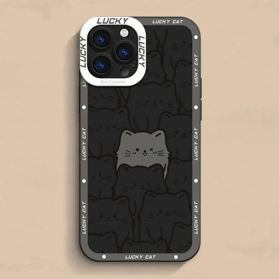 Custodia Protettiva con Design Lucky Cat per iPhone 11