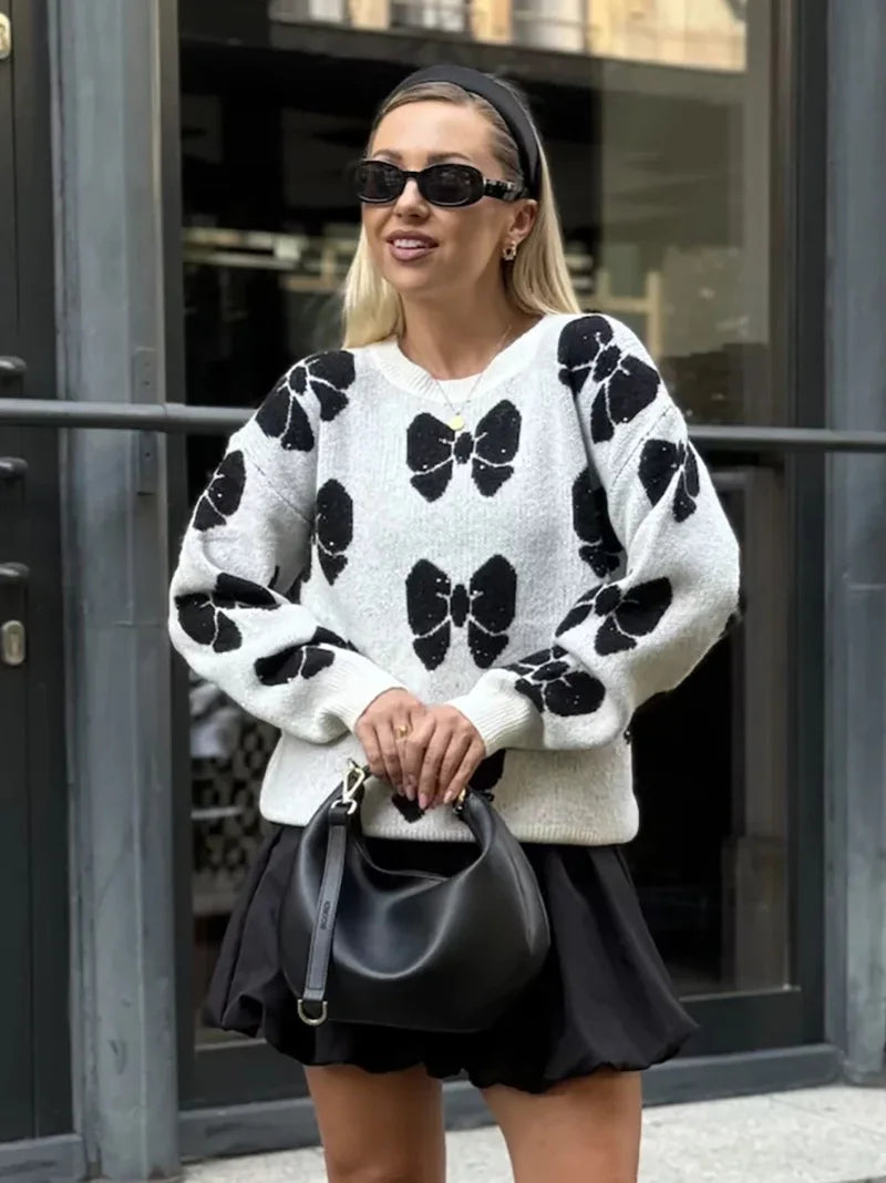 Maglione Stampa Farfalle