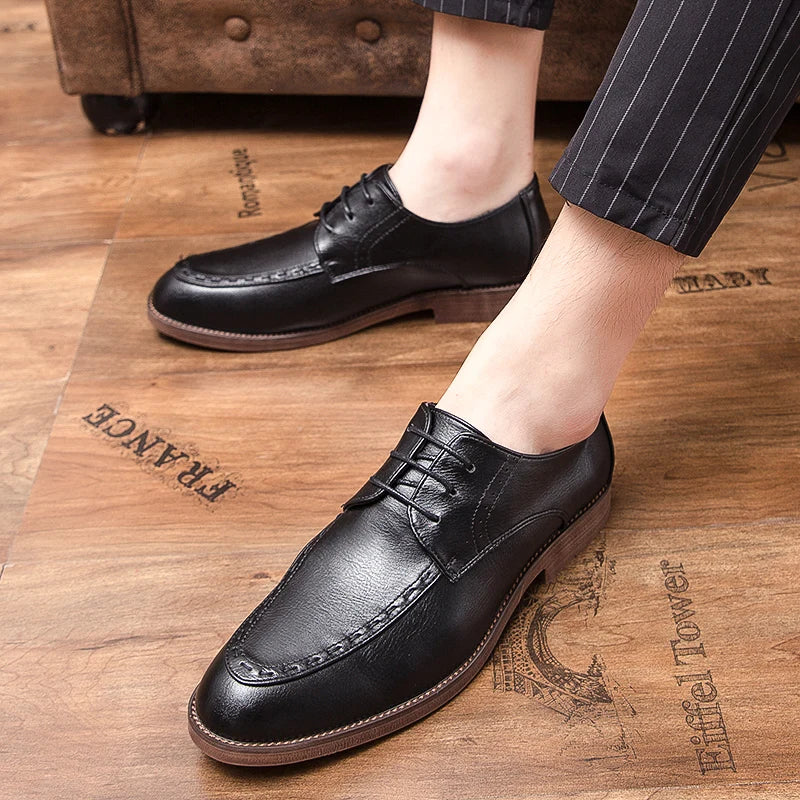Mocassini Oxford Uomo in Pelle Sintetica