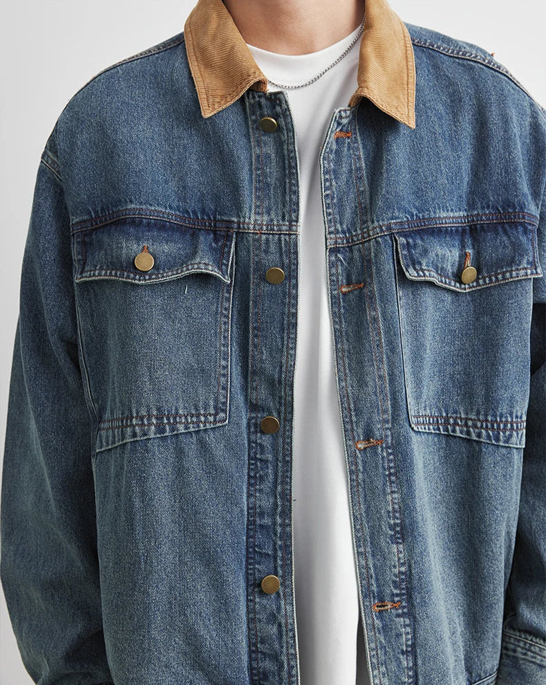 Giacca di Jeans Patchwork