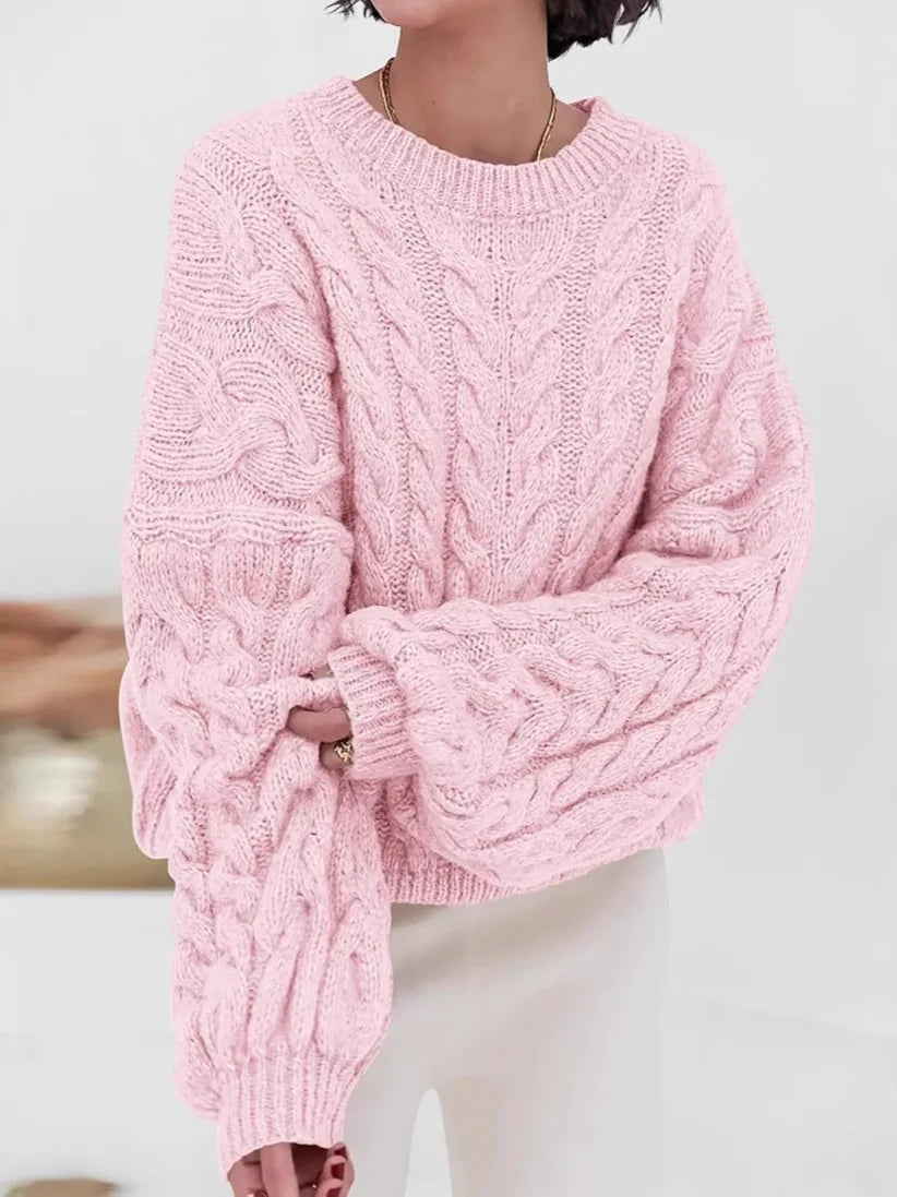 Maglione Stile Retrò Intrecciato