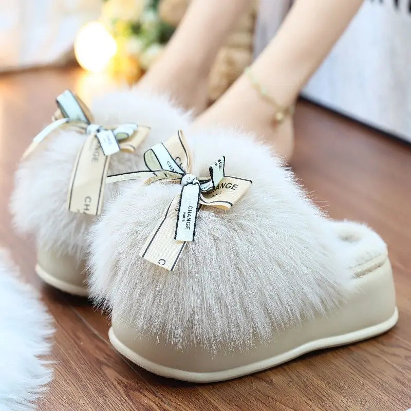 Pantofole Invernali Donna Chic con Nodo