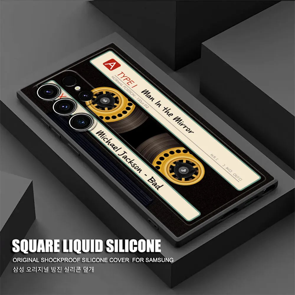 Case with Retro Design for Samsung Galaxy Series A