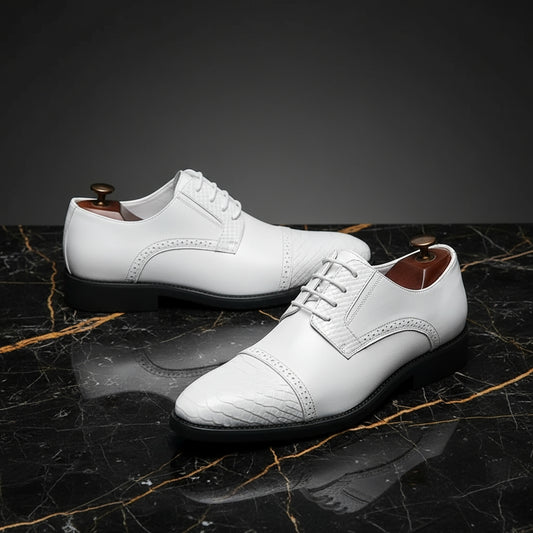 Scarpe Derby da Uomo in Pelle