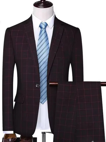 Completo Uomo Slim a Quadri