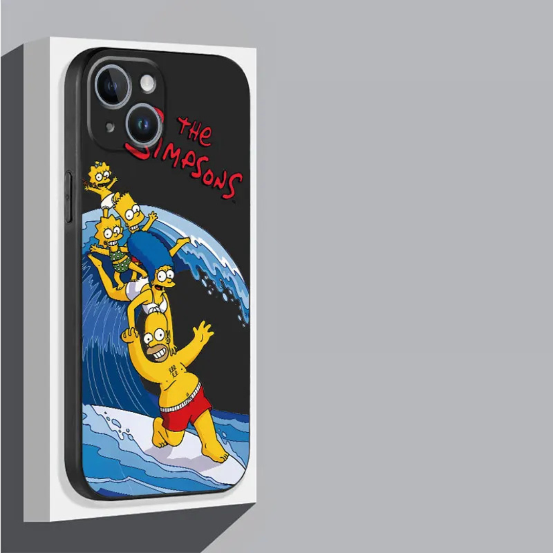 Soft TPU case with Los Simpsons design for iPhone 12