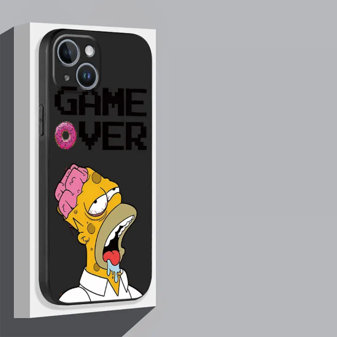 Soft TPU case with Los Simpsons design for iPhone 12