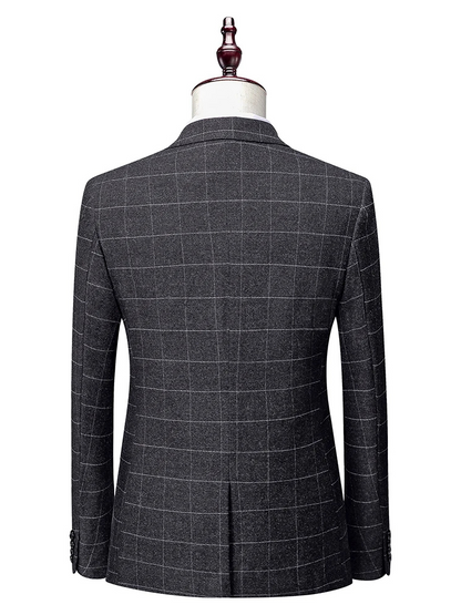 Abito Elegante Check Uomo