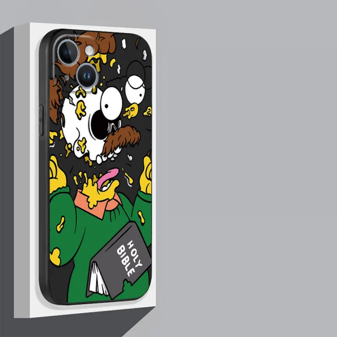 Soft TPU case with Los Simpsons design for iPhone 12