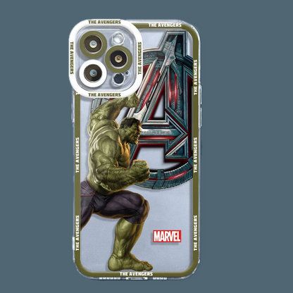 Case with Marvel Hulk design for iPhone 15